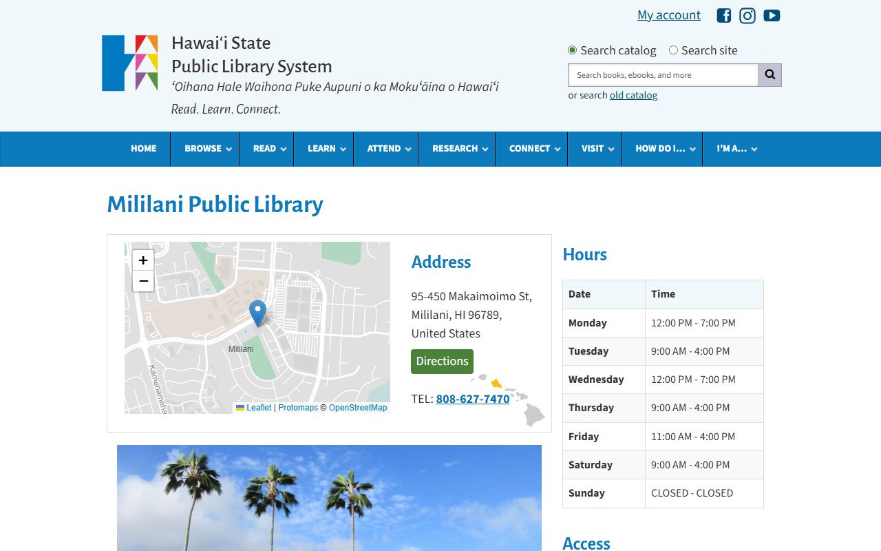 Mililani Public Library resource for property tax records and community history research